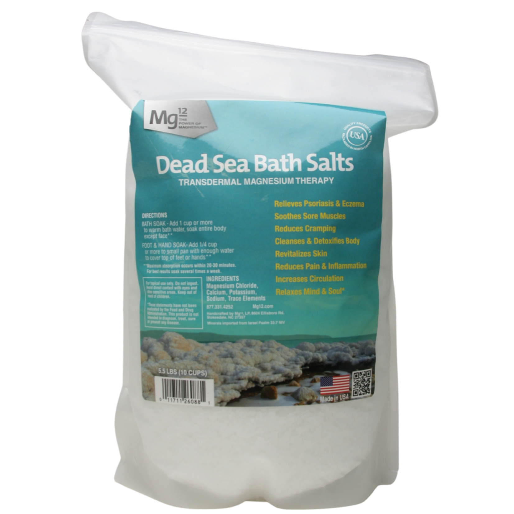 Mg12 Mg12 - Dead Sea Bath Salts - 5.5 lbs