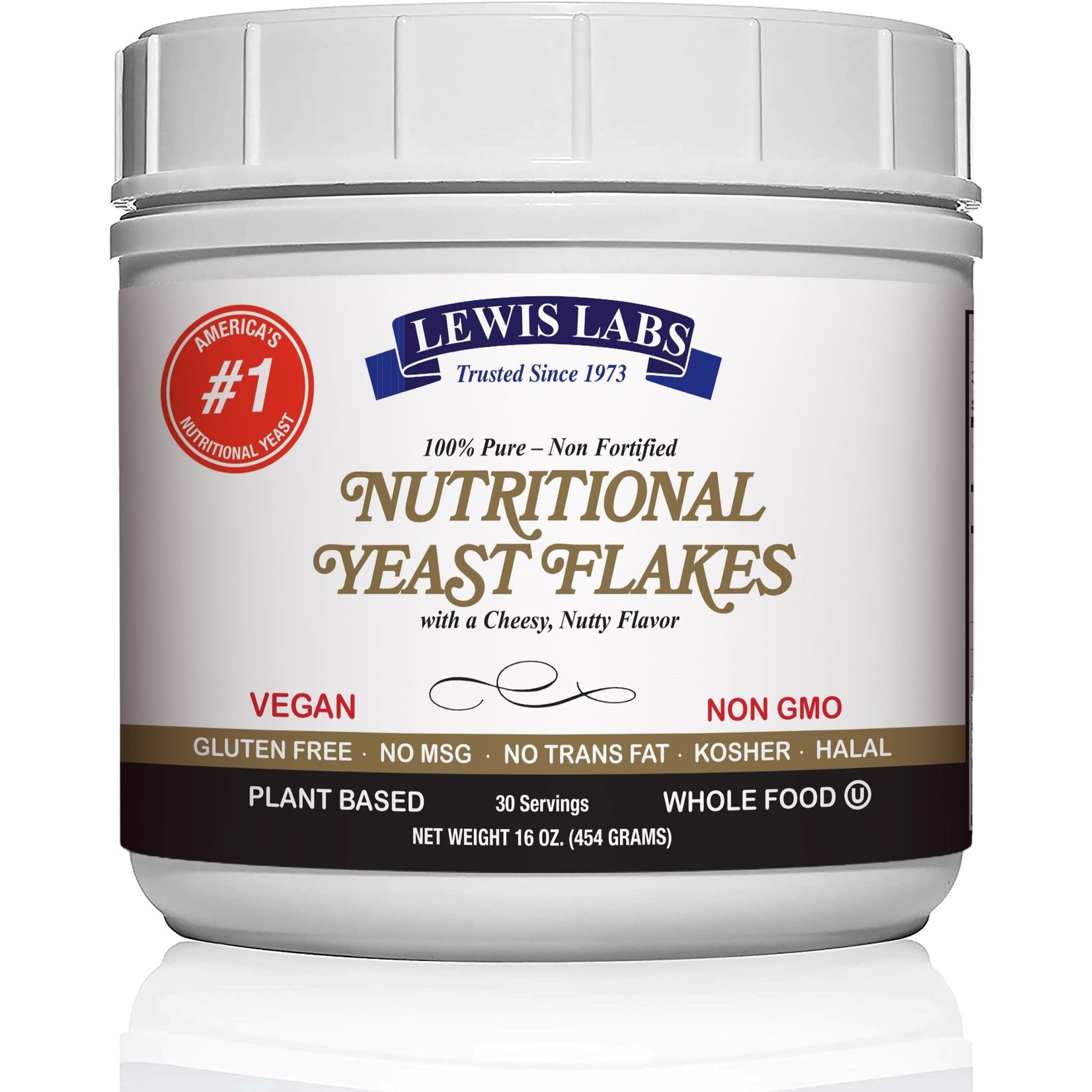 Lewis Labs Lewis Labs - Nutritional Yeast Flakes - 16 oz