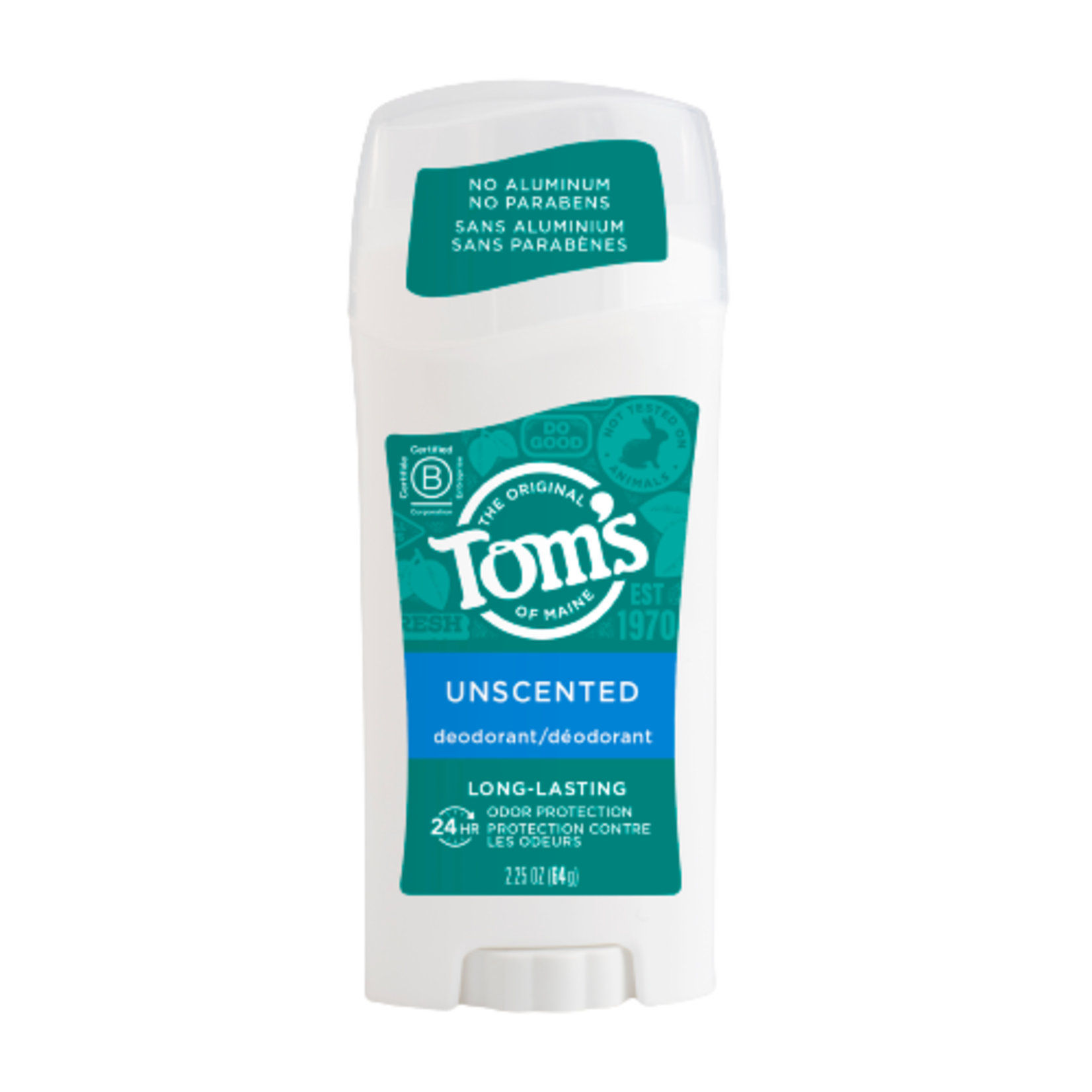 Toms Of Maine Toms Of Maine - Deodorant Stick Unscented - 2.25 oz