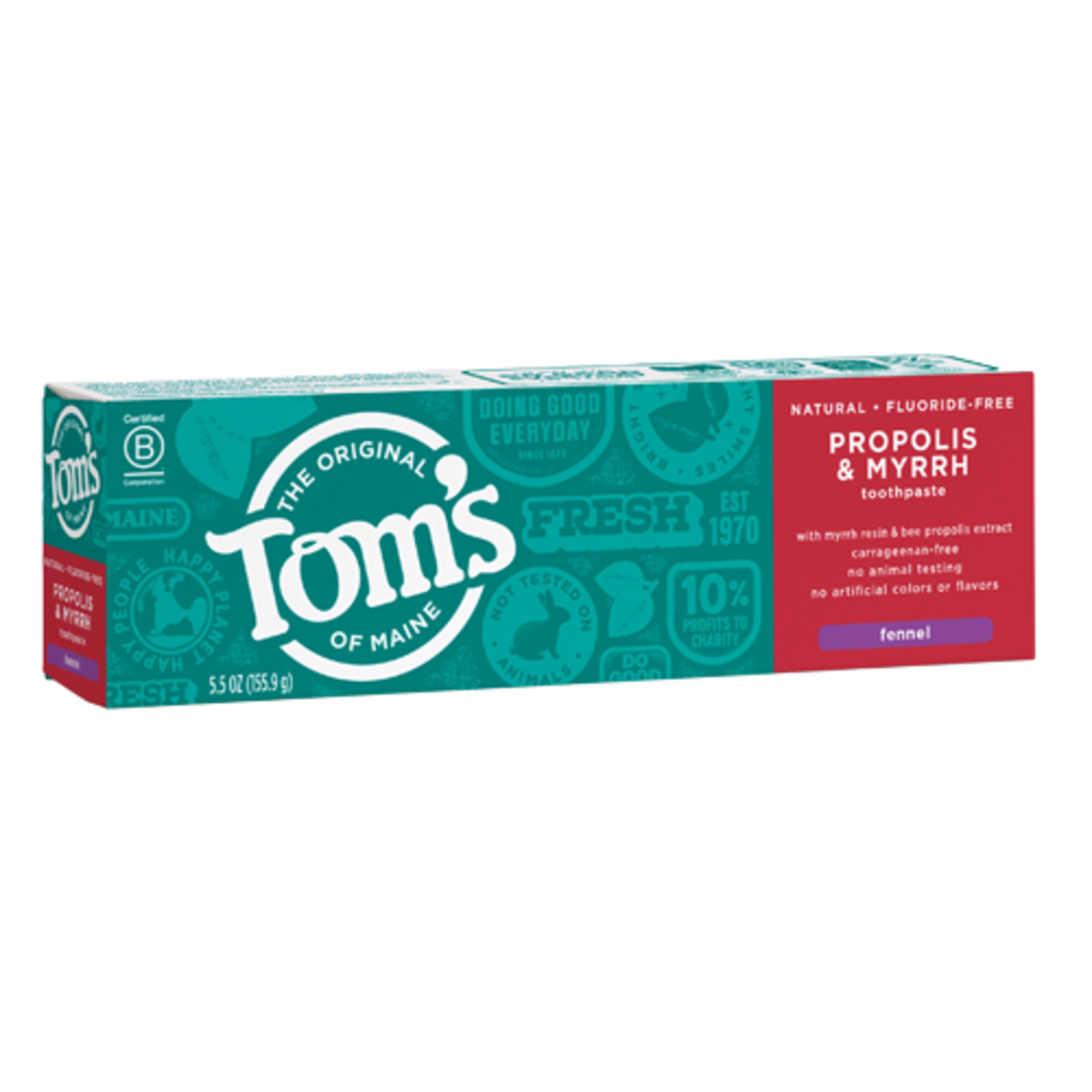 Toms Of Maine Toms Of Maine - Propolis and Myrrh Toothpaste Fennel - 5.5 oz