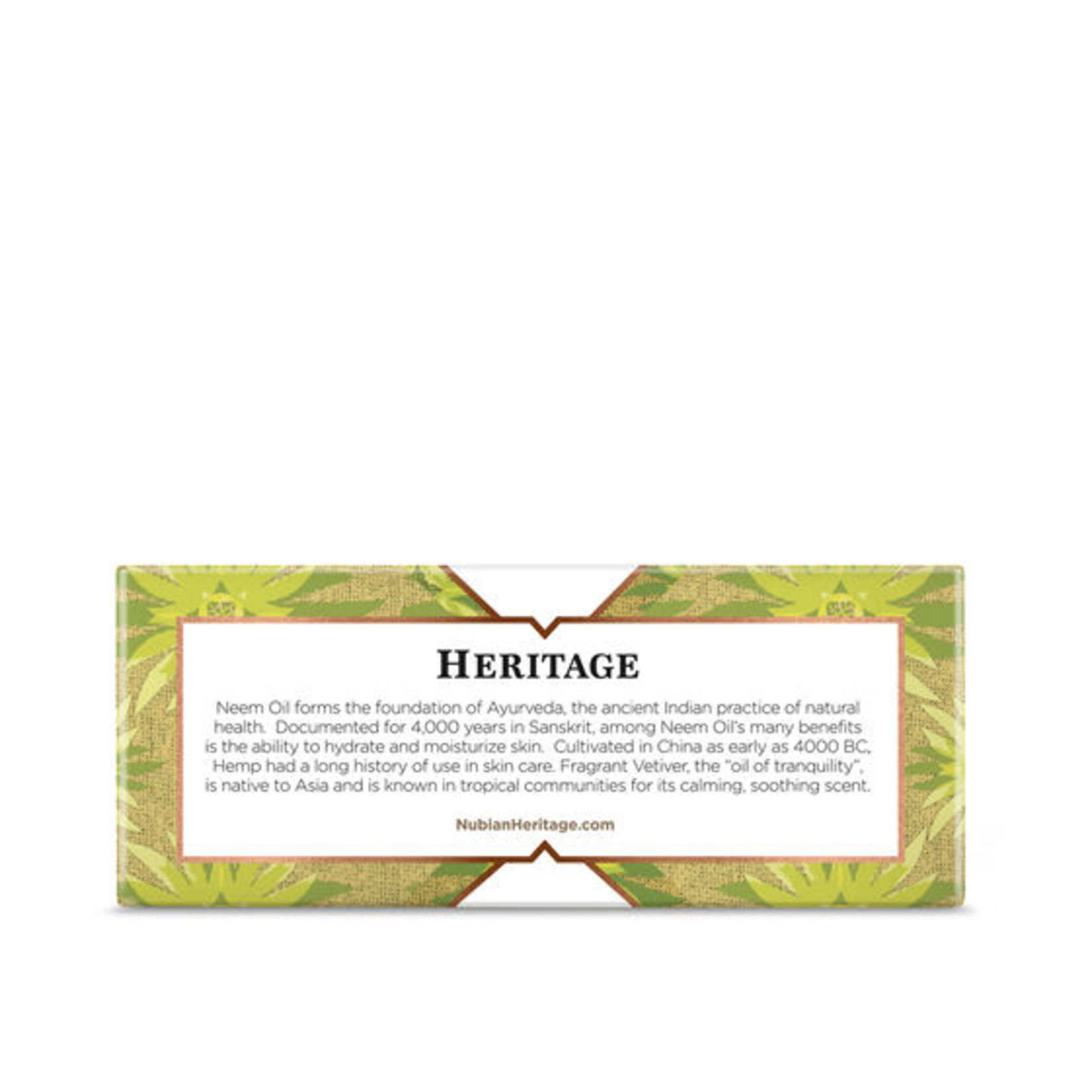 Nubian Heritage Nubian Heritage - Bar Soap Indian Hemp and Haitian Vetiver - 5 oz