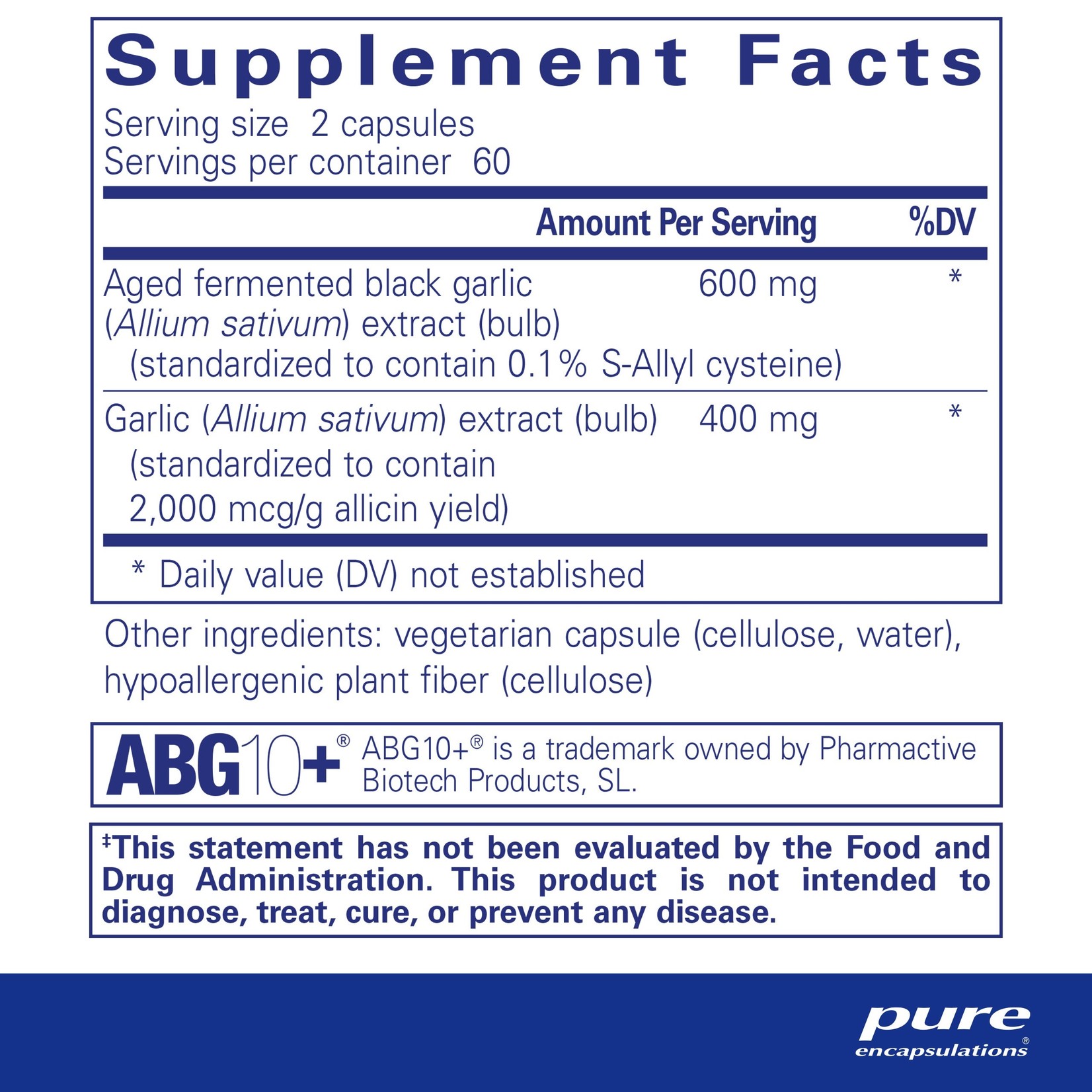 Pure Encapsulations Pure Encapsulations - Garlic Complex - 120 Capsules