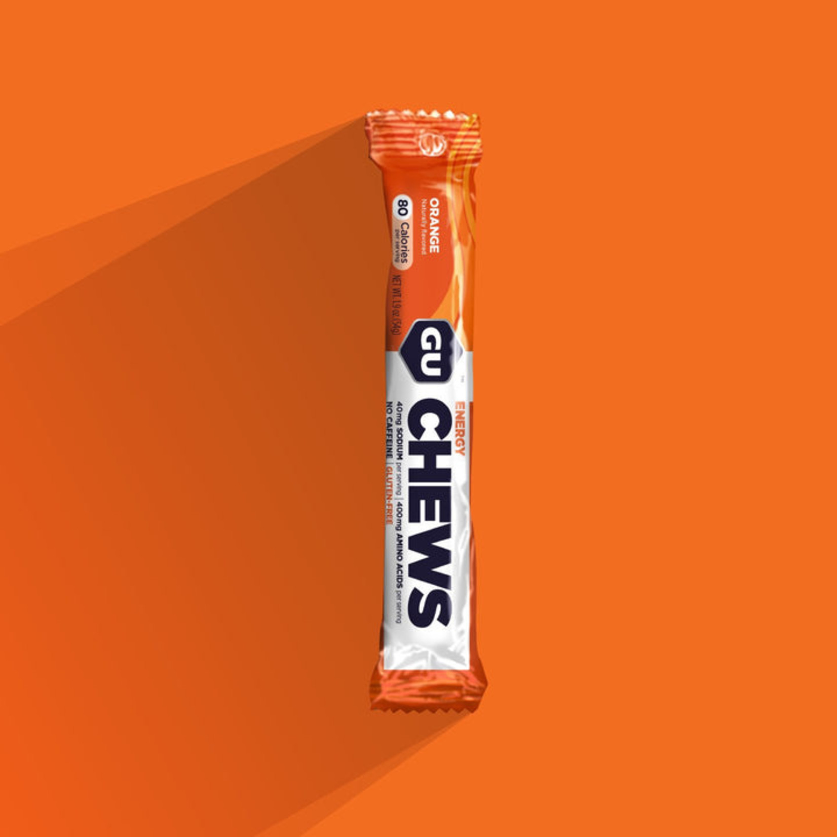 Gu Gu - Box of Orange Energy Chews - 18 Sleeves