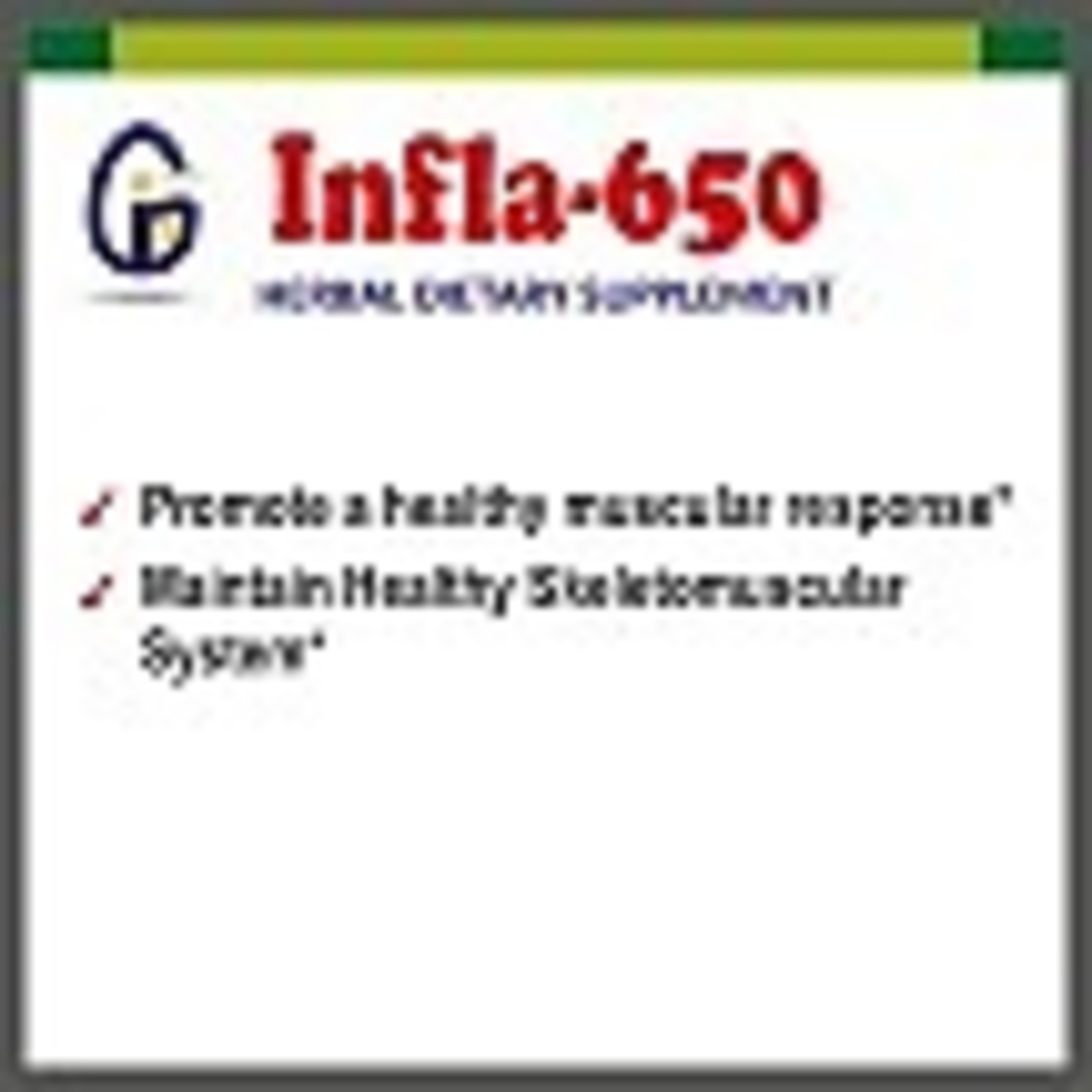 Nutraherb USA Nutraherb - Infla-650 - 60 Capsules