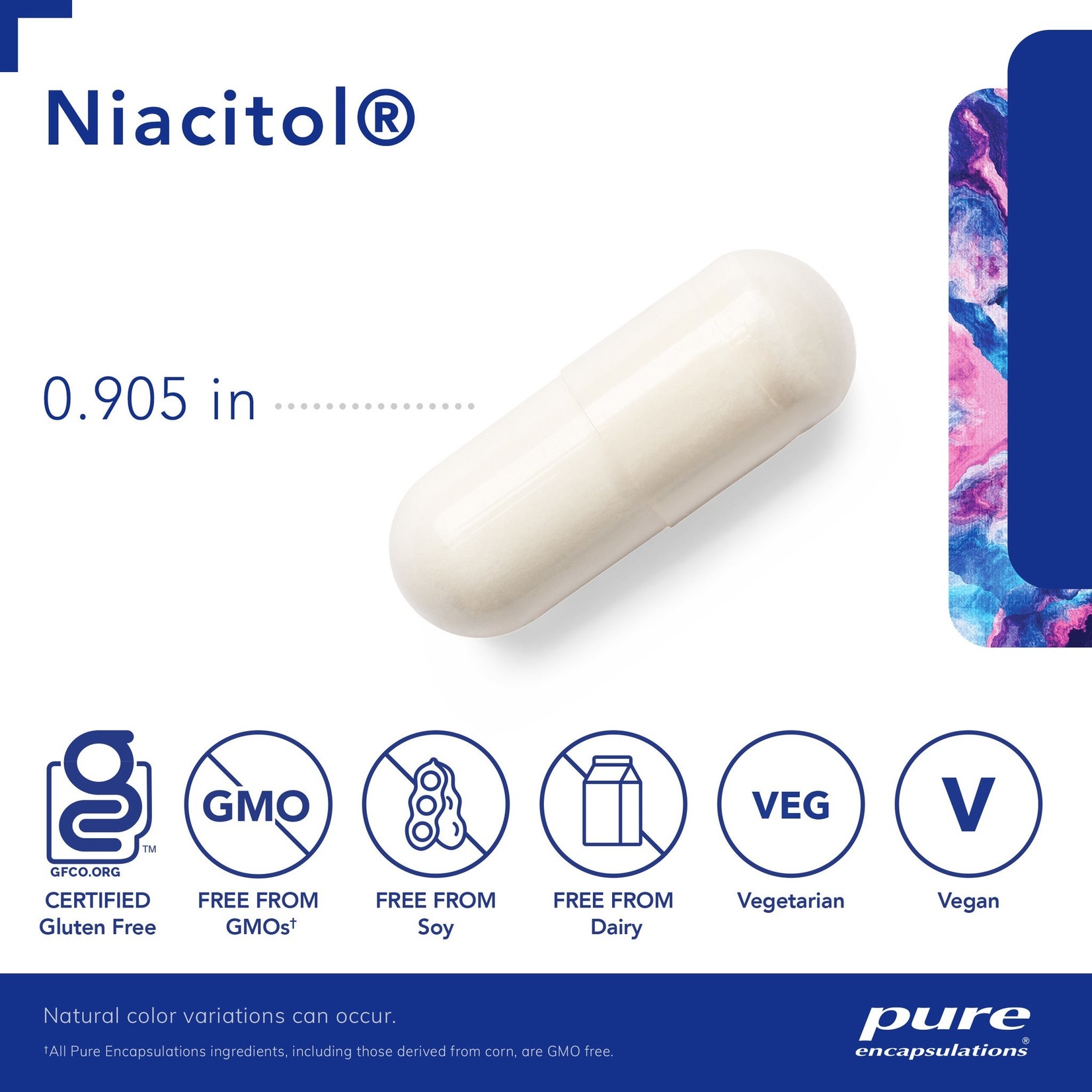Pure Encapsulations Pure Encapsulations - Niacitol 500 mg - 120 Capsules