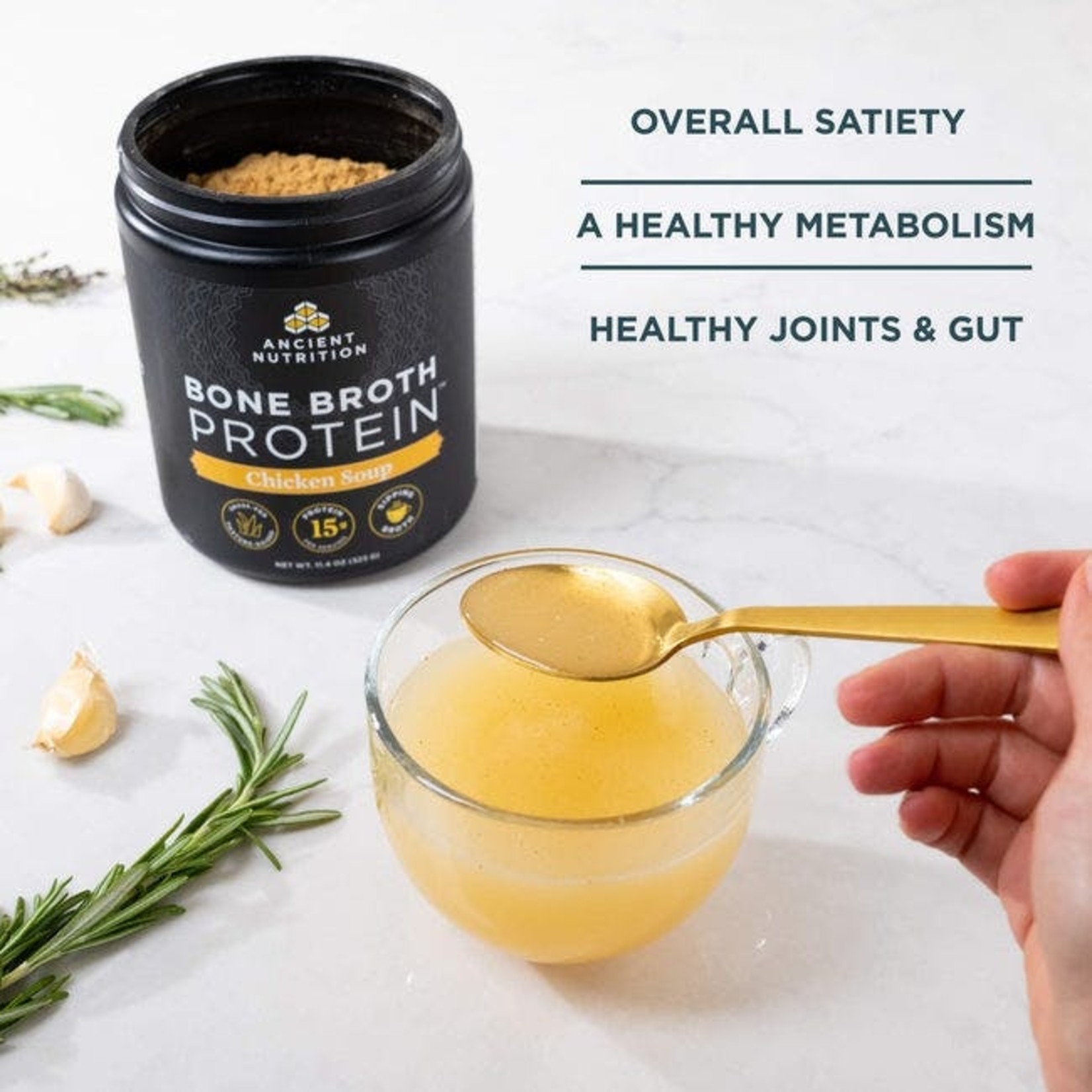 Ancient Nutrition Ancient Nutrition - Bone Broth Protein Chicken Soup - 322 g