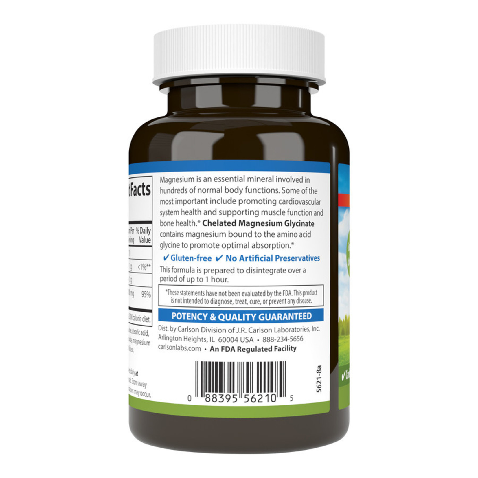 Carlson Carlson - Chelated Magnesium Glycinate 400 mg - 240 Capsules