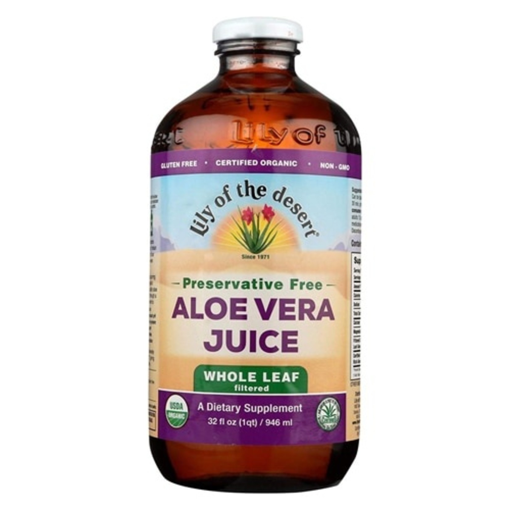 Lily Of The Desert Lily Of The Desert - Aloe Vera Juice Whole Leaf Preservative Free - 32 oz