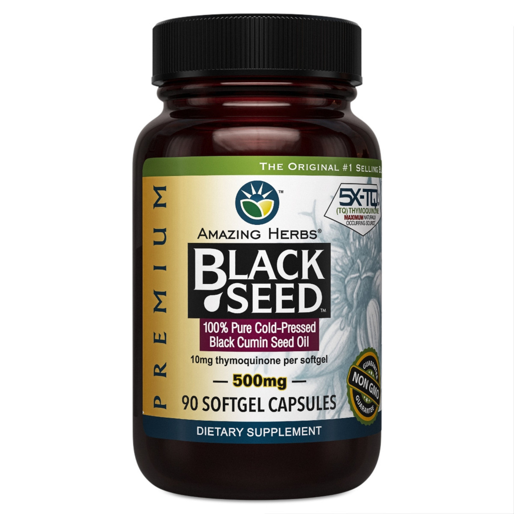 Amazing Herbs Amazing Herbs - Black Seed Oil - 90 Capsules