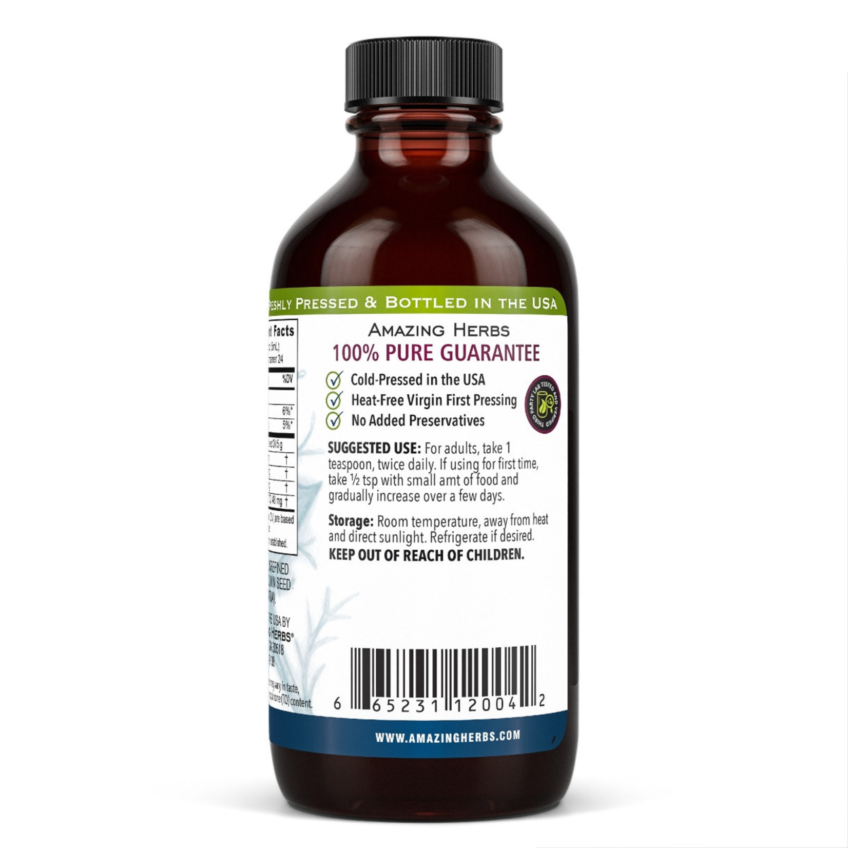 Amazing Herbs Amazing Herbs - Black Seed Oil - 4 oz