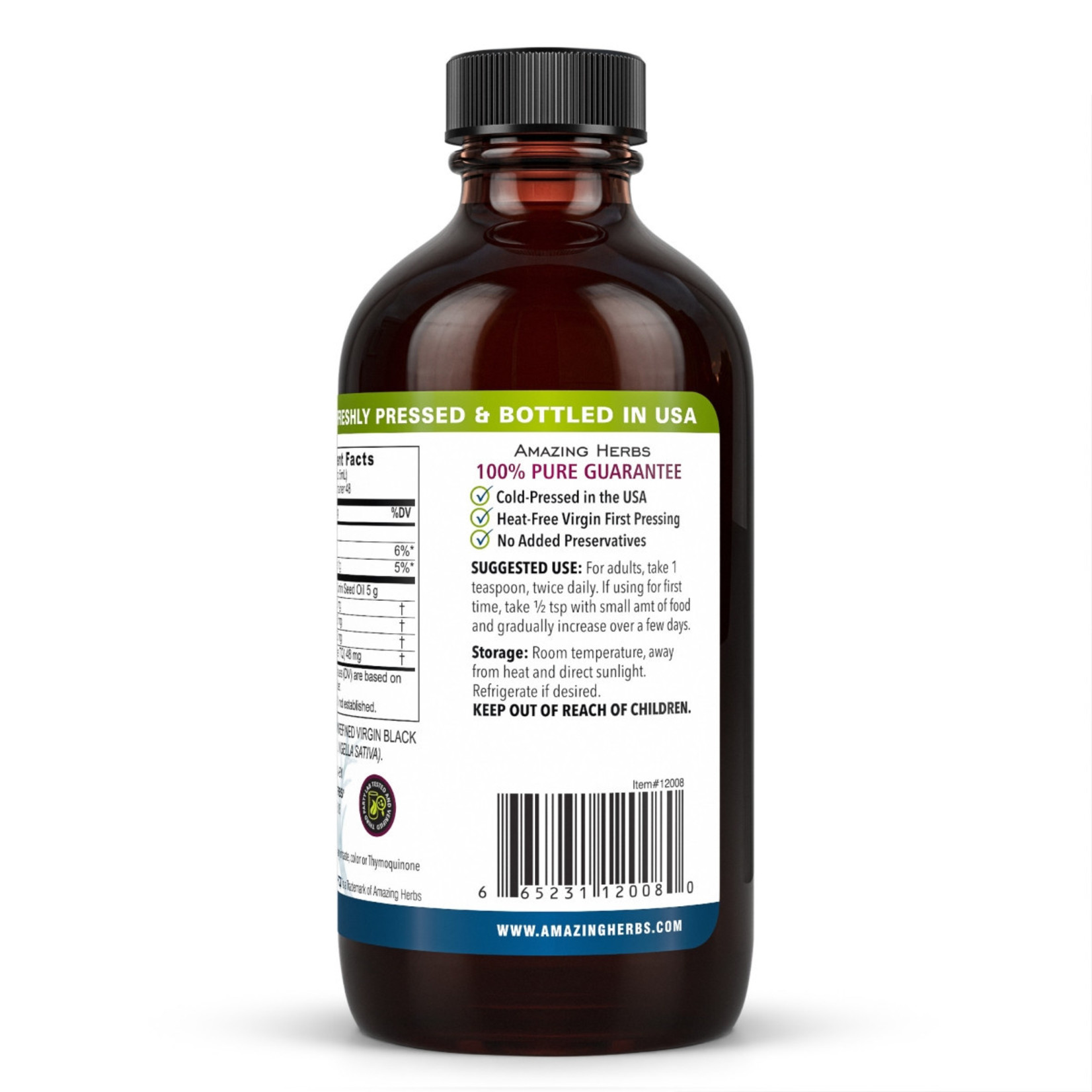 Amazing Herbs Amazing Herbs - Black Seed Oil - 8 oz