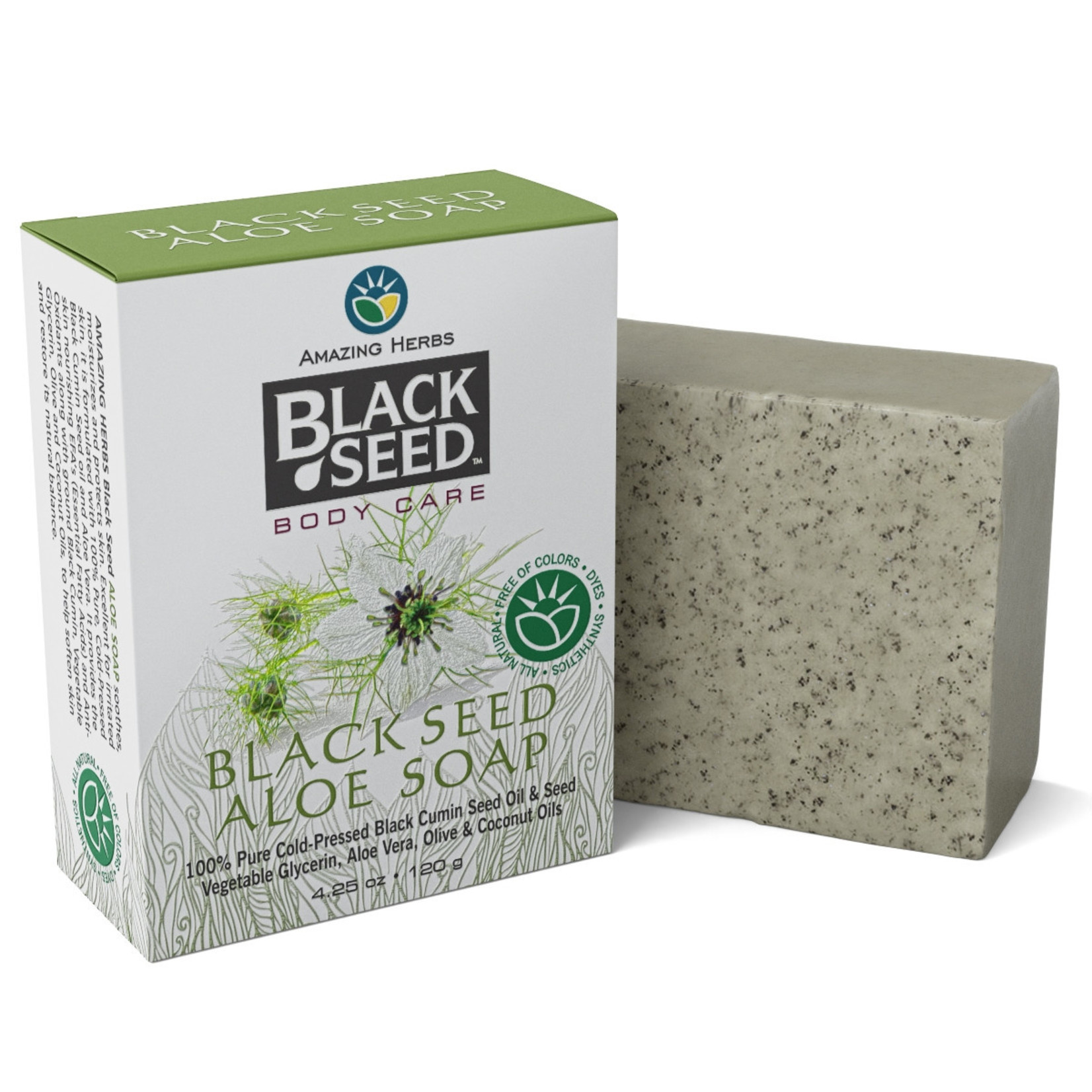 Amazing Herbs Amazing Herbs - Black Seed Bar Soap - Aloe - 4.25 oz