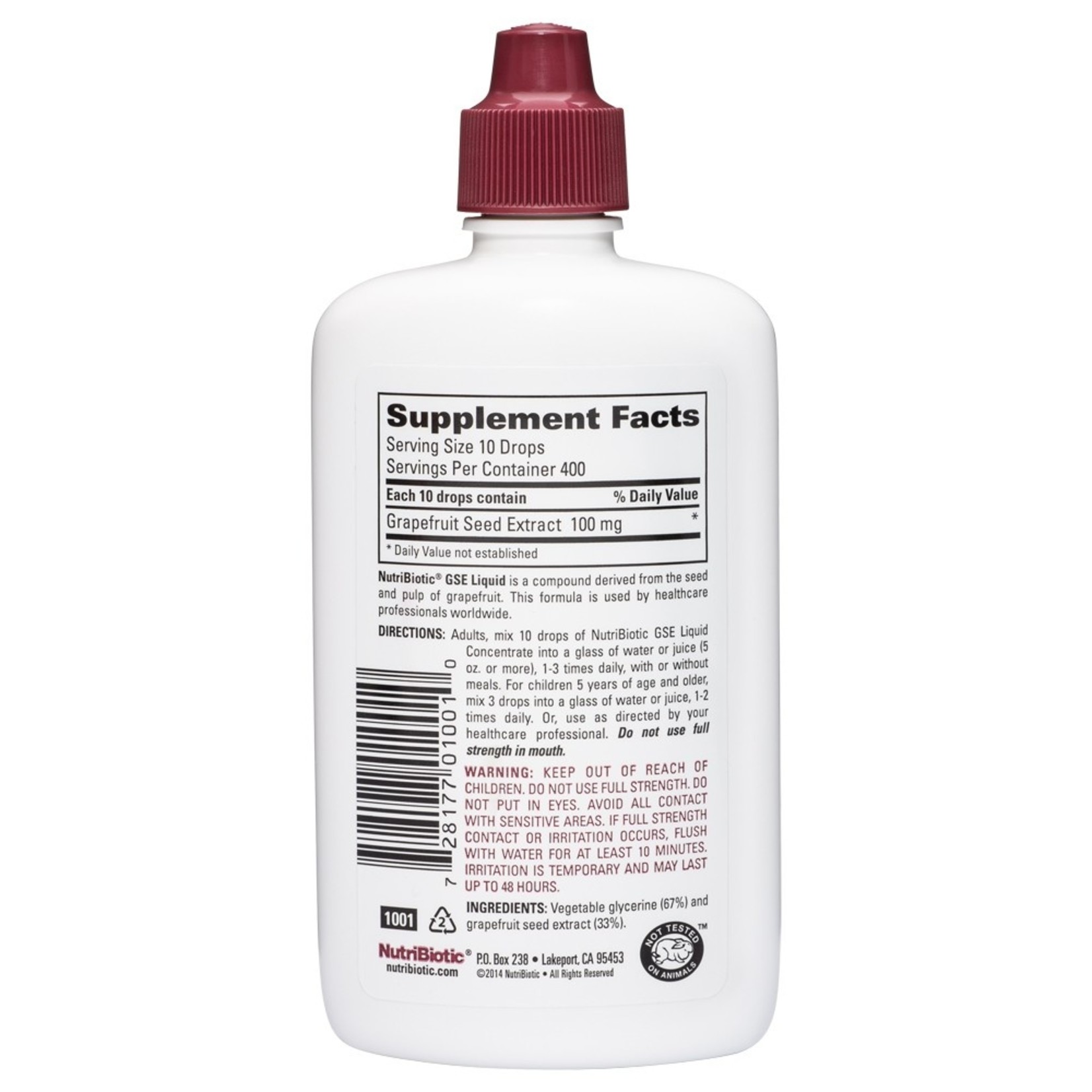 Nutribiotic Nutribiotic - Grapefruit Seed Concentrate - 4 oz