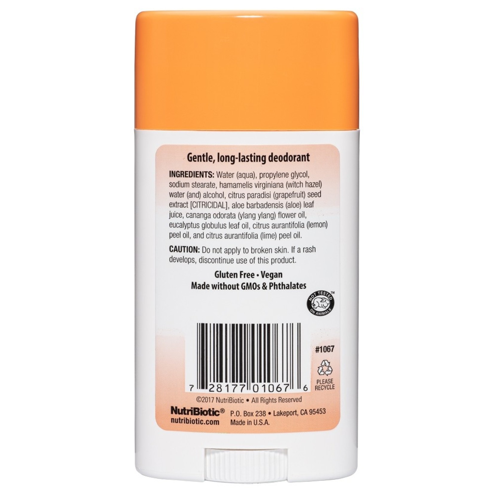 Nutribiotic Nutribiotic - Deodorant Stick Mango - 2.6 oz