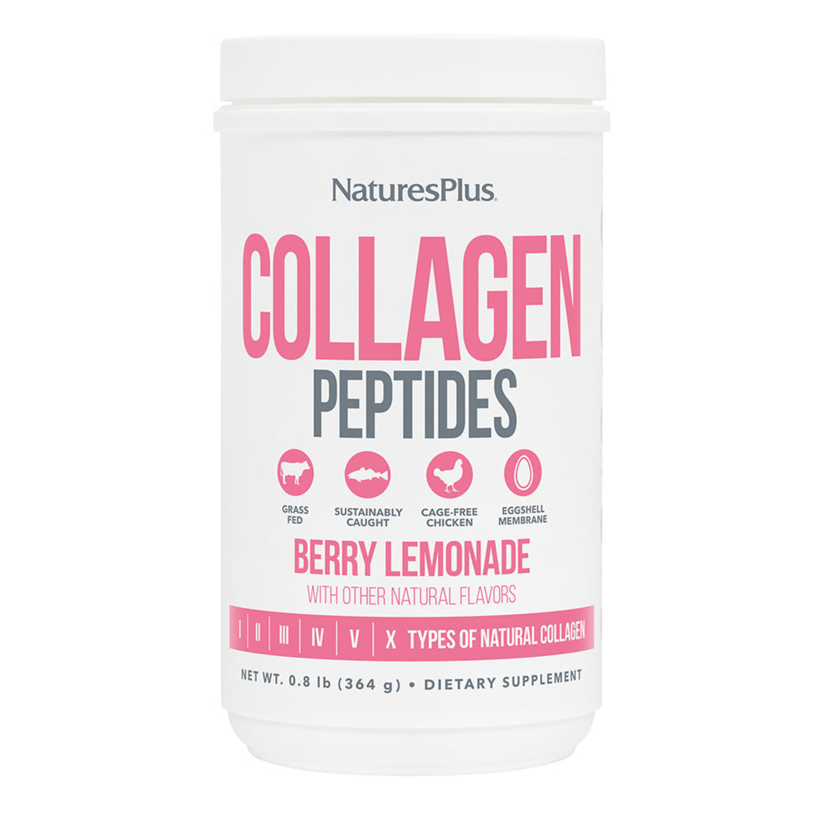 Natures Plus Natures Plus - Collagen Peptides Berry Lemonade - 364 grams