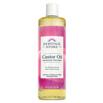 Heritage Store Castor Oil Hexane Free - 16 oz