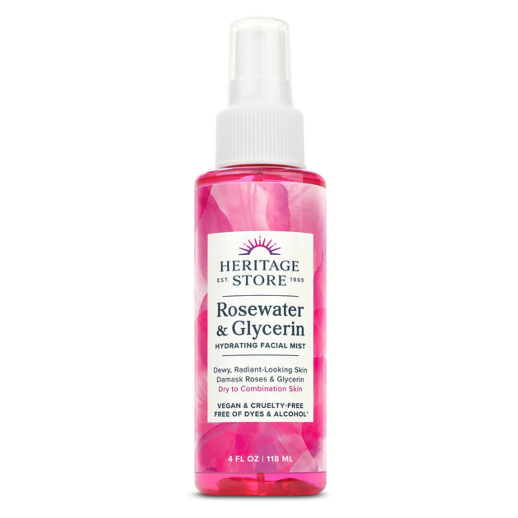 Heritage Store Heritage Store - Rosewater and Glycerin Spray - 4 oz