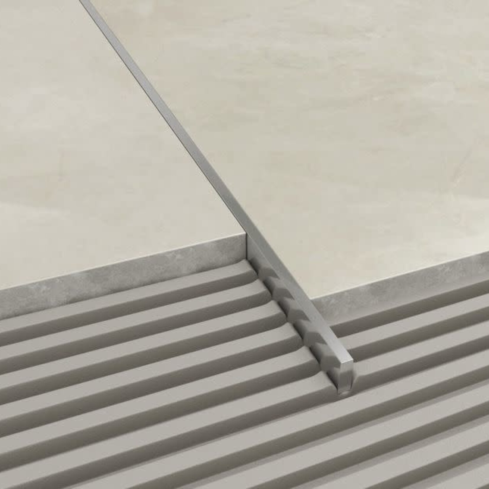 AMARK Aluminium Flat Bar Tile Trim 4m