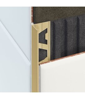 Alltrim L Profile Natural Brass Finish  3m