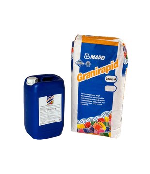 GRANIRAPID Set - Part A & B (5.5 kg Drum + 25 kg Grey Powder)