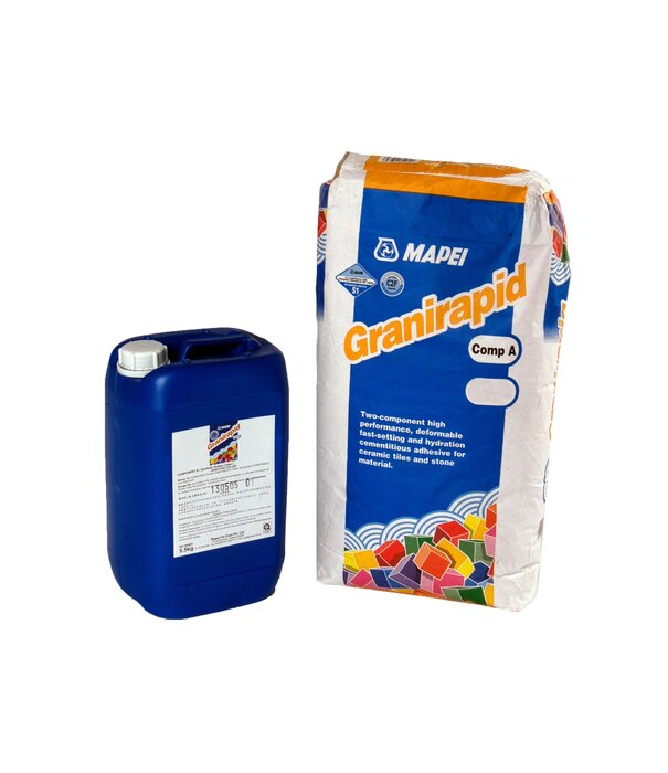 Mapei GRANIRAPID Set - Part A & B (5.5 kg Drum + 25 kg Grey Powder)