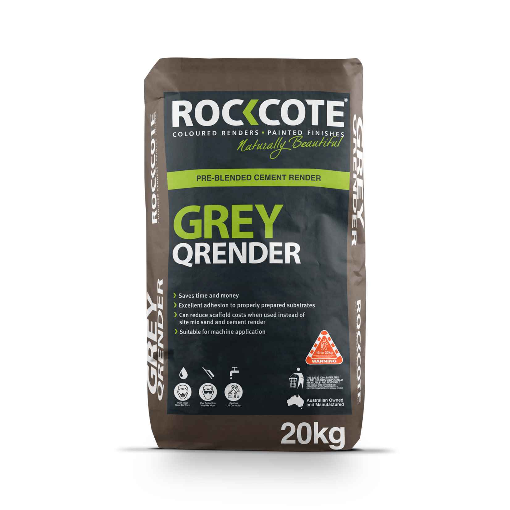 Rockcote Quick Render Grey 20kg