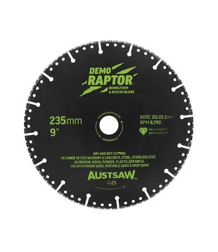 235mm (9in) | Demo Raptor Extreme Multi-Purpose Demolition Diamond Blade