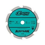 AUSTSAW Austsaw - 185mm ( 7 1/4in) Polycrystalline Diamond Blade - 20/16mm Bore - 4PCD 4