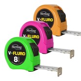 8m x 25mm V-Force Fluro Measuring Tape