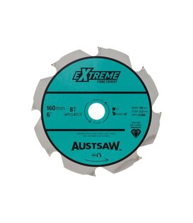 Austsaw - 160mm (6 1/4in) Polycrystalline Diamond Blade - 20/16mm Bore - 4PCD 4TCT Teeth