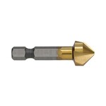 Alpha Countersink 3 Flute 16mm TiN 1/4in Hex Shank Carded