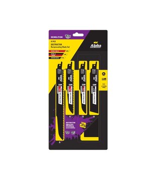Demolition 8 Piece Recip Blade Set incl Pouch.
