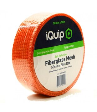 iQuip Fiberglass Render Mesh Adhesive 50mm X 50M BLUE