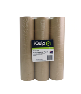 iQuip Kraft Masking Paper 288mm x 50m 3 Pack