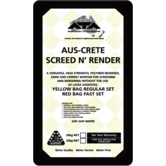 Aus -Crete Screed n Render Normal Set - Bag Black/Yellow