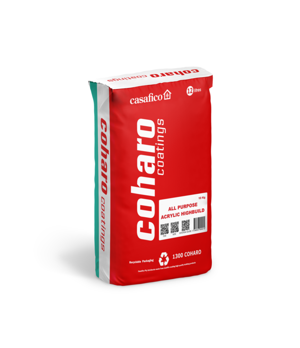 Casafico Coharo Coatings-All Purpose Acrylic Highbuild 12L/10Kg Paper Sack