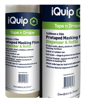 iQuip Pretaped Masking Film & Disp
