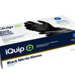 iQuip iQuip Textured Black Nitrile Gloves - X Large x 100