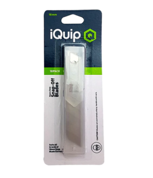 iQuip iQuip Snap Off Blades 18mm X 10Pcs