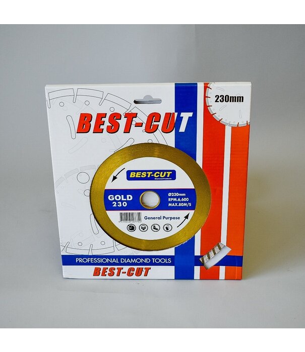 BEST-CUT - 230MM DIAMOND BLADE - GOLD - SUPER TURBO - GENERAL PURPOSE