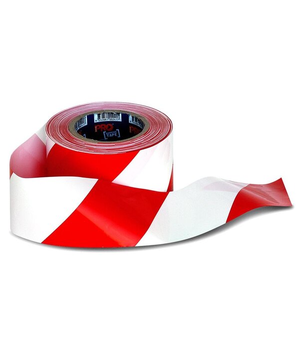 Masonry Hardware BARRICADE TAPE - RED/WHITE - 75MM X 100M