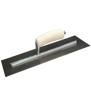 Setter-Cementing Trowel - Carbon Steel - Wooden Handle - 350 x 100mm
