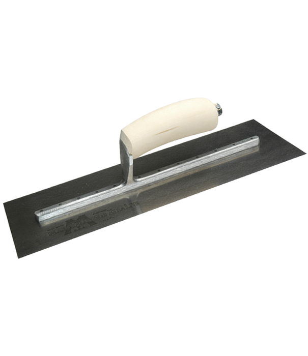 Masonry Hardware Setter-Cementing Trowel - Carbon Steel - Wooden Handle - 350 x 100mm