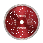 ICCONS - DIAMOND BLADE - 230MM TURBO - RED
