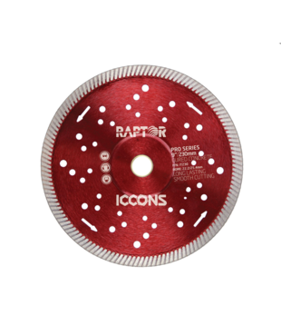 ICCONS - DIAMOND BLADE - 230MM TURBO - RED