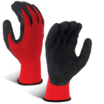 Ransom Toolworks LATEX DIPPED GLOVES-RED POLY BACKING-SIZE 10/XL