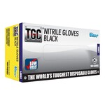 TGC Nitrile Gloves Black - Box of 100 Gloves