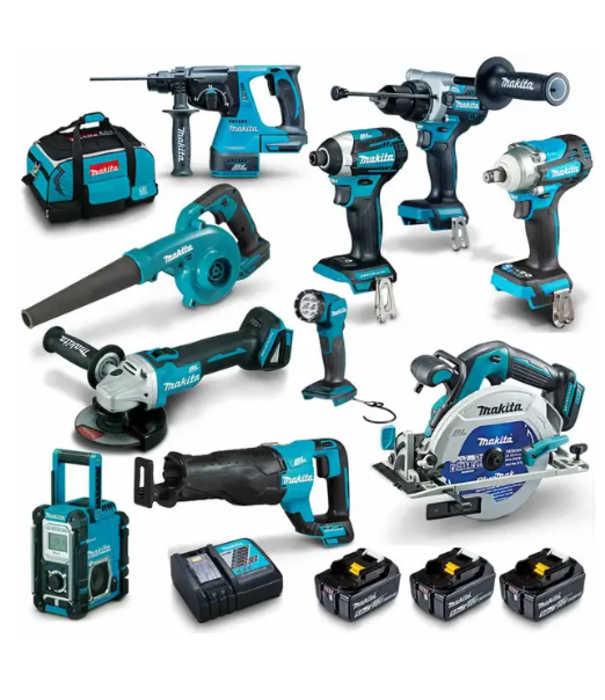 Makita 18V BRUSHLESS 10PC COMBO KIT