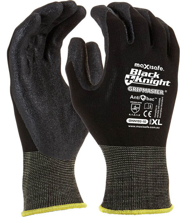 MaxiSafe Black Knight Gripmaster Coated Glove