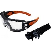 EVOLVE Safety Glasses with Gasket & Headband - Clear Lens